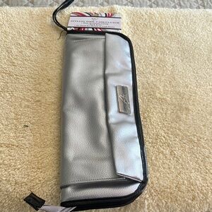 Sleek Silver Hair Tool Case